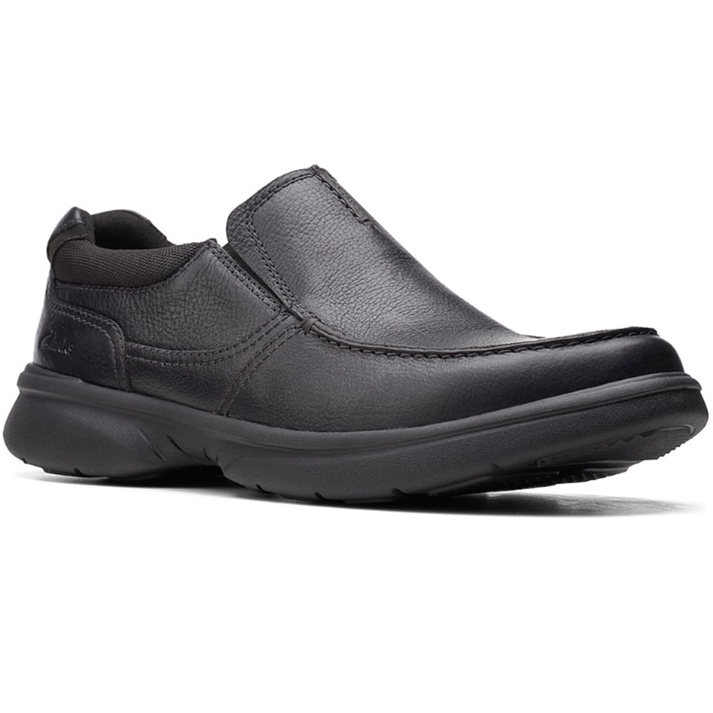 Clarks Bradley Free Black Tumbled Leather Black Size 8.5 W